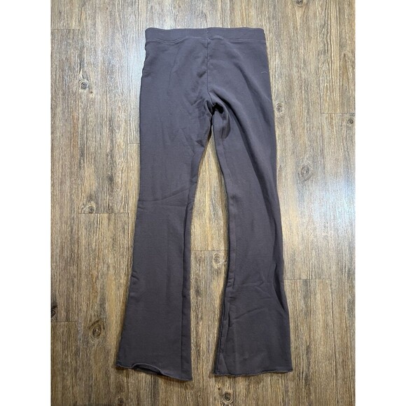 Skims Cotton Jersey Fold Over Flares Brown Size XS Wide Leg Stretch - Picture 7 of 14